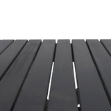 Outdoor Folding Wooden Side Table, Dark Gray, 15"D x 22.75"W x 18.25"H - V.I.P Digital Presence