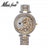 MISSFOX V227  Women Quartz Watch Fashion Bling Casual Ladies Watch Female Quartz Gold Watch Crystal Diamond Leopard For Women Clock - V.I.P Digital Presence