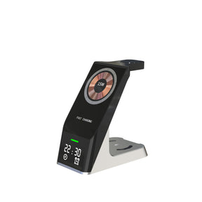 Wireless Charger 6-In-1 Multi-Function Clock Alarm Clock For Apple 14 Mobile Phone Headset Watch Magnetic Suction Fast Charging - V.I.P Digital Presence
