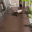 2FT terrace tiles, DIY module interlocking terrace tiles, quick installation of courtyard tiles, 24 pieces in red brown color - V.I.P Digital Presence