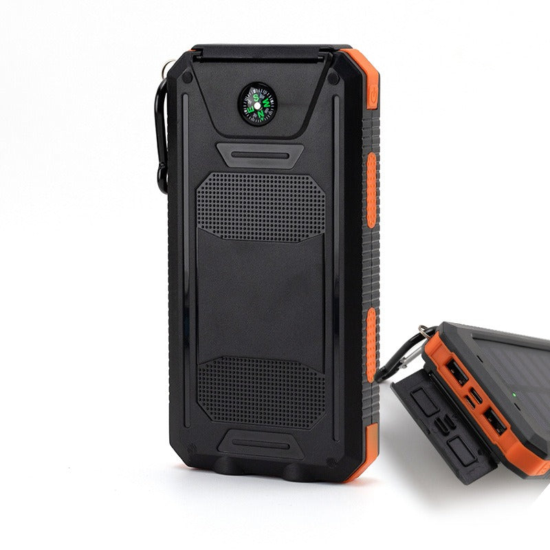 Strong waterproof solar mobile power supply 20000mah Compass mobile phone solar power bank - V.I.P Digital Presence