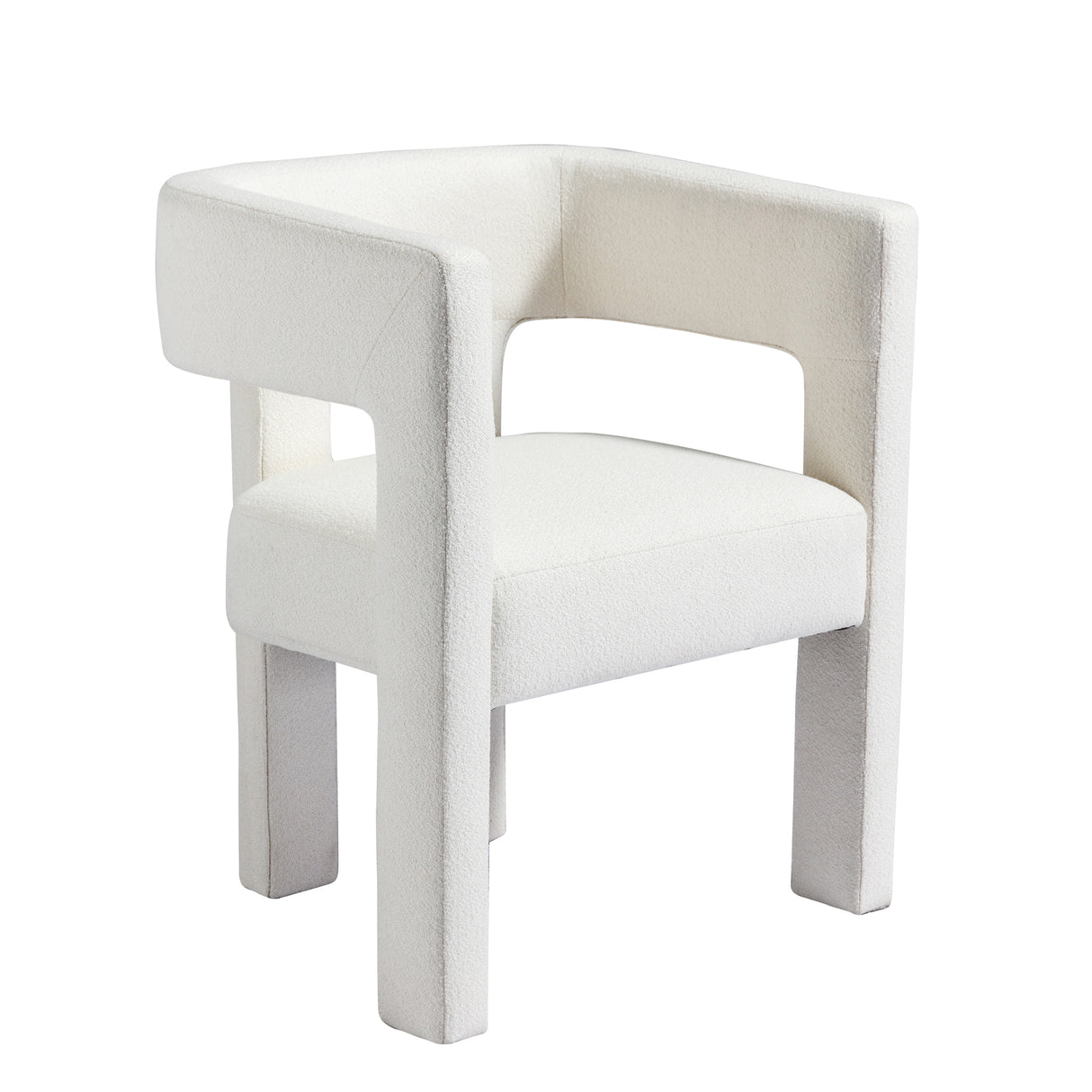 Contemporary Designed Fabric Upholstered Accent Chair Dining Chair for Living Room, Bedroom, Dining Room, Beige - V.I.P Digital Presence