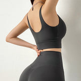 High intensity sports bra women's beautiful back top fitness vest running gathering shock-absorbing yoga bra - V.I.P Digital Presence