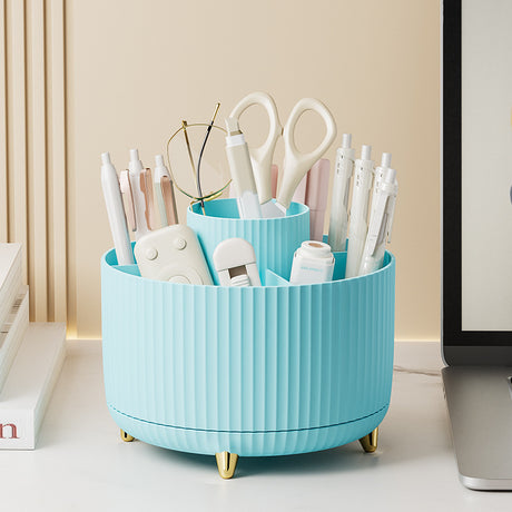 Home desktop rotatable dustproof large capacity pen holder storage box bathroom cosmetics sundries storage box - V.I.P Digital Presence