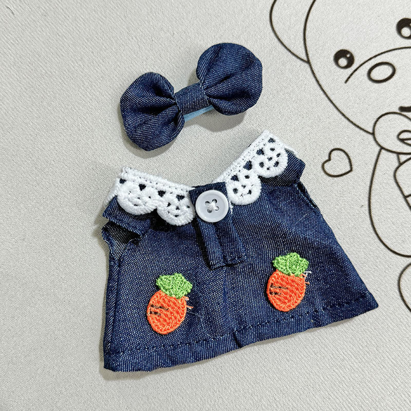 Clothing] Labubu Clothes with PVC Face Pendant, Labubu Sitting Party Series Doll Clothing