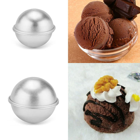 6pcs/pack Bath Bombs Metal Aluminum Alloy Bath Bomb Mold 3D Ball Sphere Shape DIY Bathing Tool - V.I.P Digital Presence