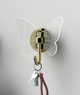 Non perforated butterfly hook three-dimensional foyer clothes hook keychain - V.I.P Digital Presence
