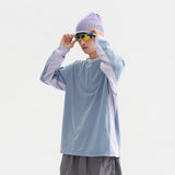 Trendy American Style Loose Long Sleeve T-Shirt for Men and Women, Breathable Quick-Dry Sun Protection with Drawstring Hem Round Neck Top - V.I.P Digital Presence