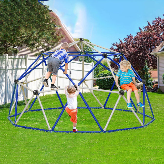 10FT Climbing Dome for Kids Jungle Gym Apply To Park Dome Climber With Hammock Playground Equipment - V.I.P Digital Presence