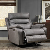 Liyasi Dual OKIN Motor Rocking and 240 Degree Swivel Single Sofa Seat recliner Chair Infinite Position Head rest
