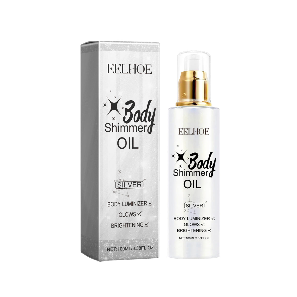 Body Glitter Oil Liquid Glitter Highlight Oil Full Body Beach Sexy Glow Oil - V.I.P Digital Presence