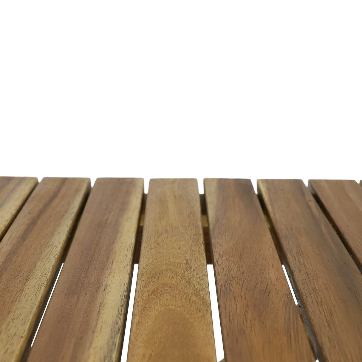 Outdoor Folding Wooden Side Table, Natural, 15"D x 22.75"W x 18.25"H - V.I.P Digital Presence