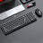 T-WOLF Thunder Wolf TF350 Wireless Keyboard and Mouse Set for Girls, Colorful Punk Retro Mouth Red Round Key Cap - V.I.P Digital Presence