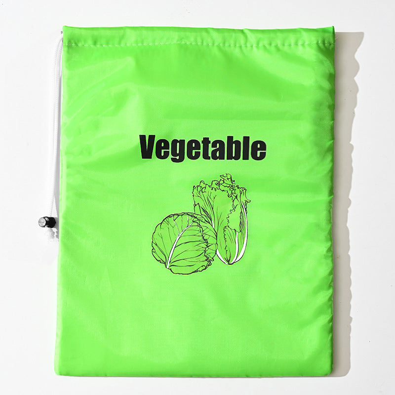 Insulated bag for keeping fresh: reusable storage organizer for bananas, lettuce and vegetables (drawstring closure) - V.I.P Digital Presence