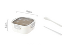 Classic simple microwaveable portable salad box lunch box with cutlery - V.I.P Digital Presence