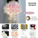 New DIY Butterfly Bouquets Handmade Butterfly Flower Material Package Bouquet with Light String Wedding Decor Gift for Girlfrien - V.I.P Digital Presence