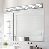 LED Modern Chrome 6-Light Vanity Lights Fixtures Over Mirror Bath Wall Lighting - V.I.P Digital Presence