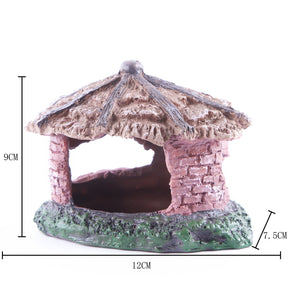 Water grass landscaping fish tank skull reptile pet shelter resin ornaments - V.I.P Digital Presence