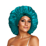 Elastic ribbon bow color Ding round hat solid color night cap wide-brimmed beauty hairdressing head scarf hat - V.I.P Digital Presence
