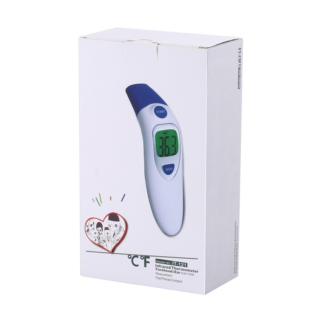 Baby Termometro Digital IR LCD Infrared Dual Mode Adult Forehead Body Ear Thermometer Measurement With Alarm Function Accurately - V.I.P Digital Presence