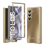 Suitable for Samsung Fold6 phone case FOLD5 folding screen solid color electroplating Fold4 all inclusive anti drop protective case 5G - V.I.P Digital Presence