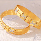 18K Gold-Plated Czech Diamond Bracelet - V.I.P Digital Presence