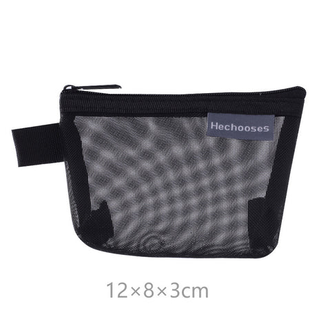 Simple three-dimensional triangle mesh coin key earphone storage bag transparent storage bag - V.I.P Digital Presence