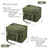 Outdoor storage bag, large - capacity foldable storage box, camping gear for picnic, portable, water - resistant - V.I.P Digital Presence
