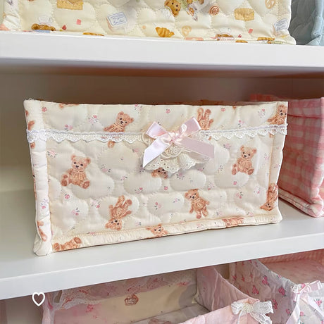 1pc Square Storage Basket: Desktop Organizer, Korean Quilted Design, Cute Storage Frame for Home Decor - V.I.P Digital Presence
