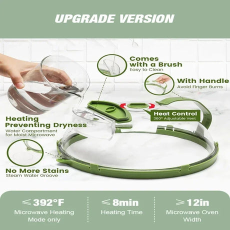 Microwave anti splash cover heat-resistant food heating cover food preservation cover oil proof cover - V.I.P Digital Presence