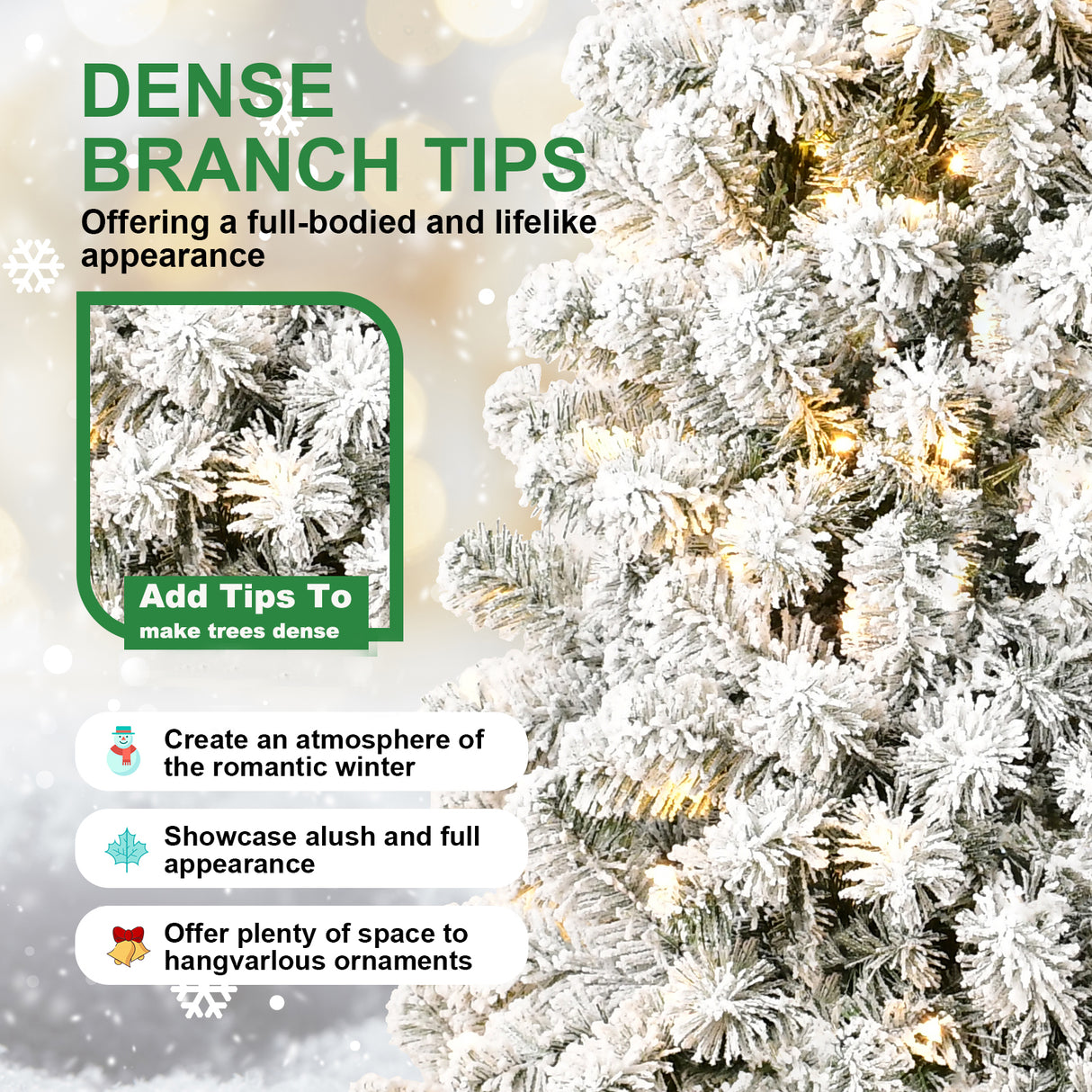 6FT PVC Memory Wire Christmas tree (With Light) - V.I.P Digital Presence