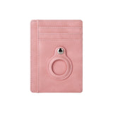 AirTag multi-card slot Apple tracker anti-lost protective cover card bag anti-theft brush Crazy Horse PU leather RFID bag - V.I.P Digital Presence