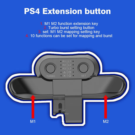 Suitable for PS4 controller back extension button PS4 slim/pro button extension programmable back button - V.I.P Digital Presence