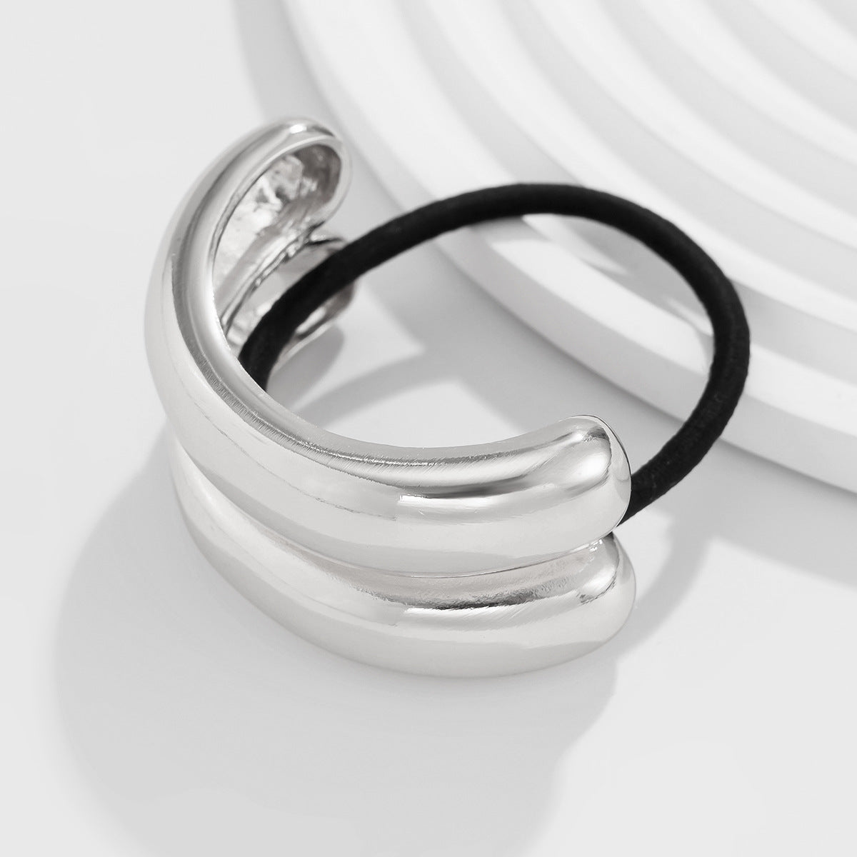 Retro double-layer curved elastic hair accessory Hairpin irregular temperament hair - V.I.P Digital Presence