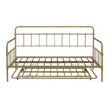 Metal Frame Daybed with trundle（Bronze）