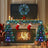 4-piece Christmas artificial tree set, Christmas wreath, wreath and 2 colored light entrance trees, PVC holiday celebration set - V.I.P Digital Presence