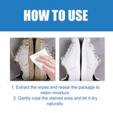 Small White Shoe Cleaning Wipes, Sports Shoes Wash Free Decontamination One Wipe White Portable Cleaning Wipes - V.I.P Digital Presence