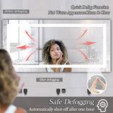 LED Bathroom Mirror 72x36 Inch with lights, anti-Fog & Dimming Led Bathroom Vanity Mirror