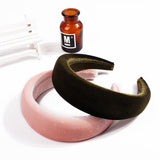 Wide edge velvet sponge hair clip for women's head clip high skull top hair clip - V.I.P Digital Presence