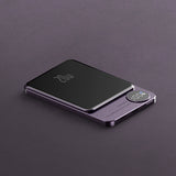 Magnetic charging treasure wireless fast charging industrial style portable metal power bank ultra thin mini - V.I.P Digital Presence