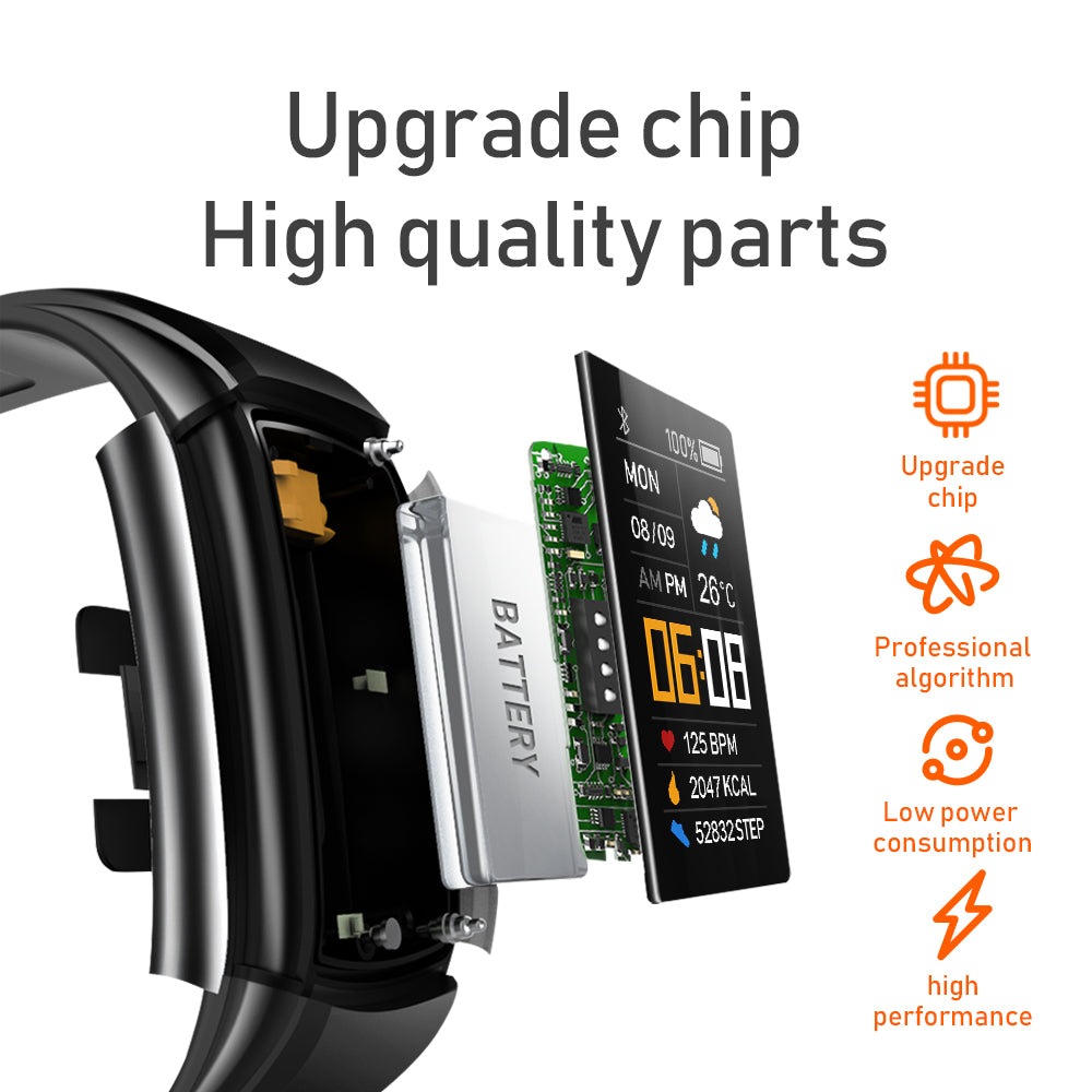 C5S Smart Bracelet Sports Pedometer Heart Rate Blood Pressure Blood Oxygen Health Monitoring Sports Bracelet - V.I.P Digital Presence