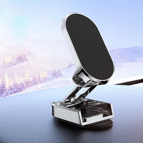 New Car Magnetic Phone Holder Folding Strong Magnet Mount Mobile Phone Metal Stand GPS Support for IPhone 13 12 Xiaomi Samsung - V.I.P Digital Presence