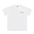 Niche High Street Floral Letter Print Short Sleeve T-Shirt INS Trendy American Summer Men's Casual Crew Neck Half Sleeve - V.I.P Digital Presence