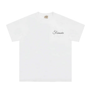 Niche High Street Floral Letter Print Short Sleeve T-Shirt INS Trendy American Summer Men's Casual Crew Neck Half Sleeve - V.I.P Digital Presence