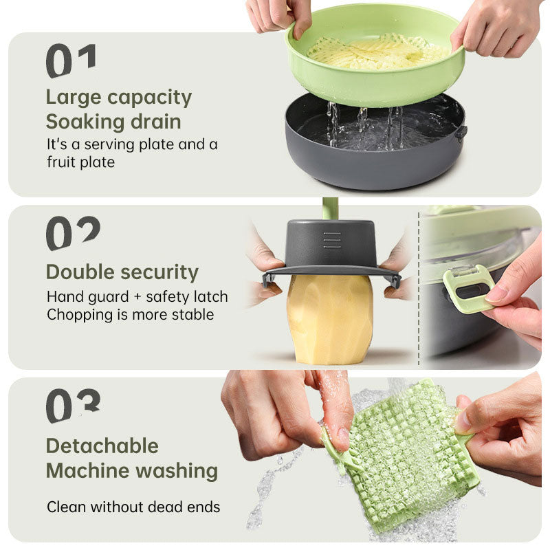 Multifunctional vegetable cutter household kitchen wiper shredder potato shredder radish shredder grater vegetable cutter - V.I.P Digital Presence