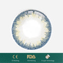 1Pcs FDA Certificate Eyes Beautiful Pupil Colorful Girl Cosplay Contact Lenses Blue(0-600°） - V.I.P Digital Presence