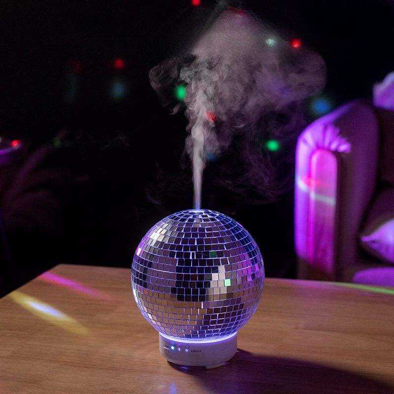 Creative Rotating Laser Ball Aromatherapy Machine Home Desktop Humidifier Simulated Smoke Ring Flame Aromatherapy Machine - V.I.P Digital Presence
