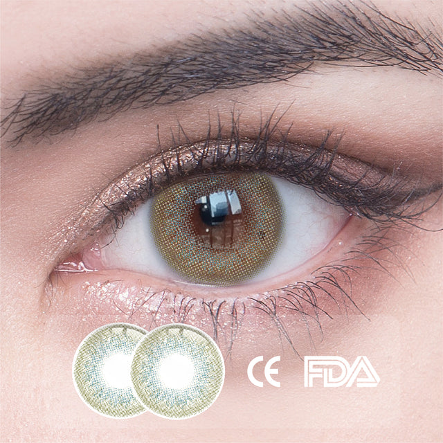 1Pcs FDA Certificate Eyes Beautiful Pupil Colorful Girl Cosplay Contact Lenses Green - V.I.P Digital Presence