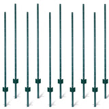 Fence post 3-foot-10 pack, heavy-duty metal fence post with U-shaped groove - V.I.P Digital Presence