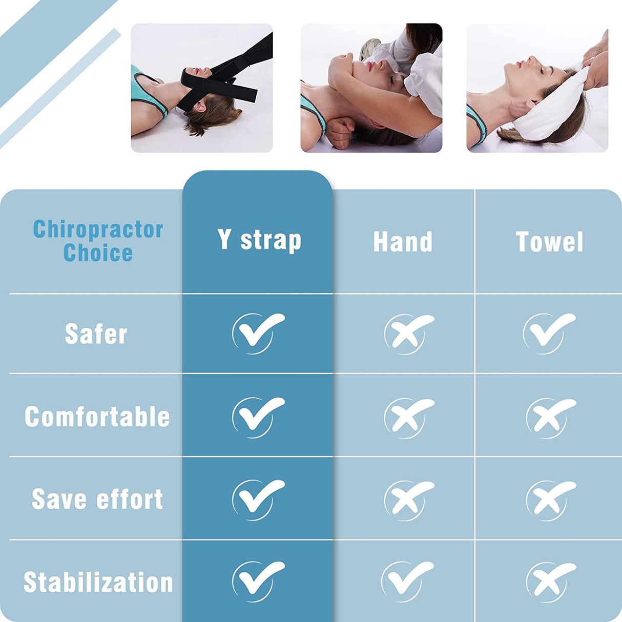 Y-shaped strap spinal massage decompression traction belt hanging neck stretching suspension type neck protection belt chin pad - V.I.P Digital Presence